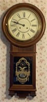 Vintage Mechanical Hanging Regulator Clock