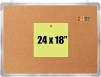 Cork Board Set - Bulletin Corkboard 24x18