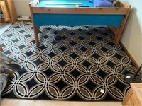 8X10 BROWN AND BLACK AREA RUG