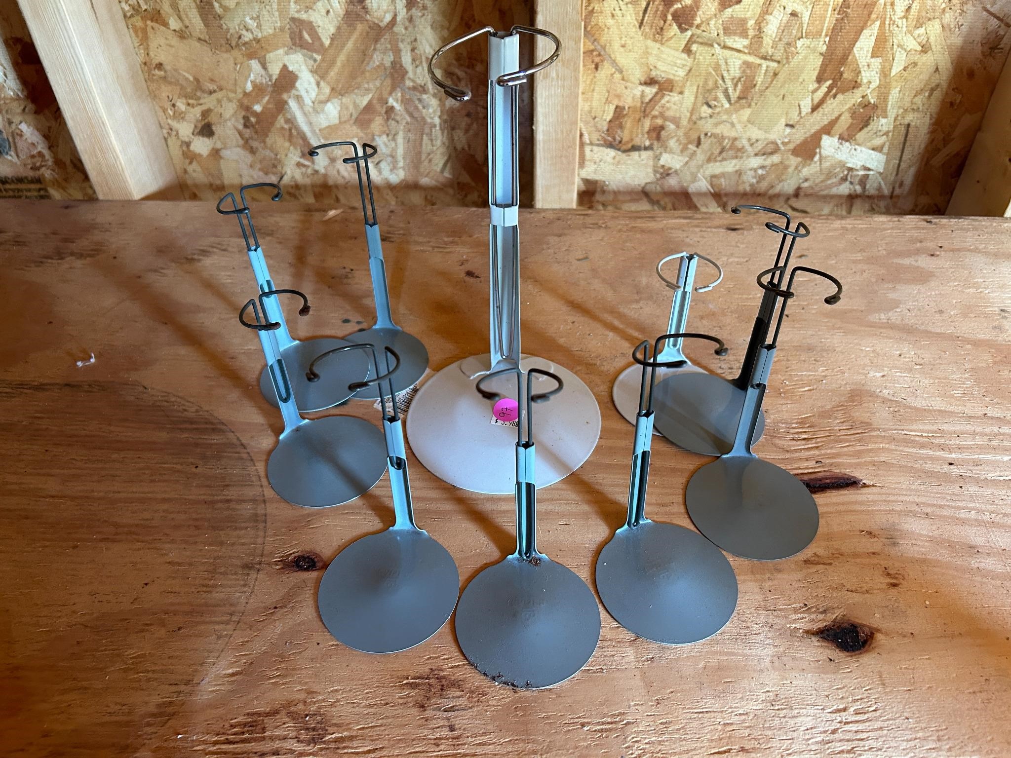 (10) Doll Stands - sizes vary