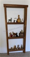 Small Shelf with Miniature Collection 9-1/2” x
