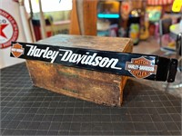 31 x 3” Porcelain Harley Davidson Door Push