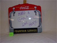 coke fountain service tray