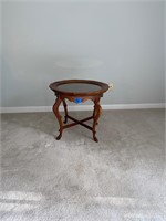 Glass top end table