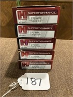 5 Boxes of Hornady 270 Winchester 130 Grain SST