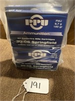 4 Boxes of PPU FMJ 150 Grain 30-06 Springfield