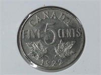 1922 Canadian Nickel