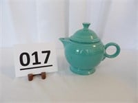 Fiesta Turquoise Ring Handle Tea Pot w/Lid