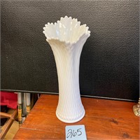 Westmoreland milk glass vase art glass