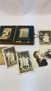 Antique photo album, full of photos