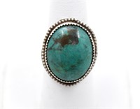 Sioux .925 Sterling Silver & Turquoise Ring