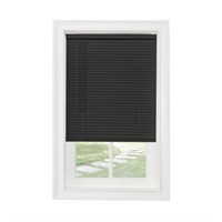 Black Cordless Light Filtering Vinyl Blind 28"