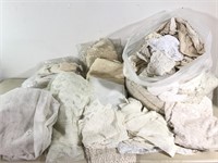 Huge Lot of Vintage Curtains & Fabric Lace