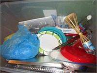 Large Tote Full of Camping Kitchen Items