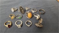 Group of miscellaneous Rings please preview one