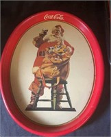 Mickey & Santa Coca-Cola Trays