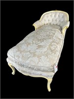 FRENCH DOWN CUSHION TUFTED CHAISE LOUNGE