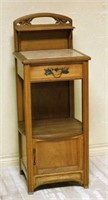 Lovely French Art Nouveau Period Oak Side Cabinet.