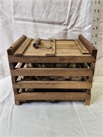 Vintage Wooden Chicken Egg Crate