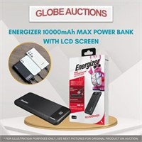 ENERGIZER 10000mAh MAX POWER BANK W/ LCD SCREEN