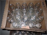 Box w/(19) Quart Canning Jars - Regular Mouth