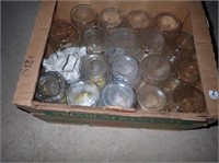 Box w/(18) Quart Canning Jars - Regular Mouth