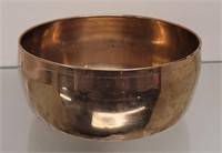 Antique Chinese Brass Singing Bowl signed 6 x