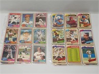 1980 & 81 Topps Mlb Baseball Cards