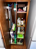 Lower Cabinet Contents: Cleaning Supplies, etc.