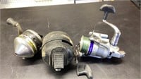 3 Fishing Reels Zebco 33 Zebco Pro Staff and