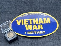 Vietnam War Veteran Lapel Pin/Sticker