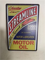Streamline Motor Oil Retro Look Tin Sign
