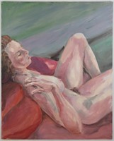 NUDE PAINTING OF A RECLINING WOMAN