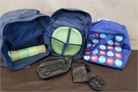 Tupperware Picnic Backpack w/ Leather Waist Pack