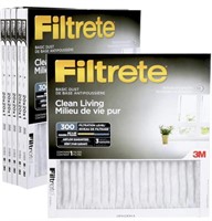 3M FILTRETE 20X20X1 FURNACE FILTER, MPR 300 MERV