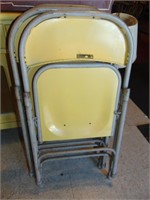 (4) Vintage/Retro Samsonite folding chairs