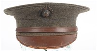 EARLY USMC MARINE CORPS ENLISTED GREEN VISOR HAT