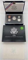 1998 US Mint Premier Silver Proof Set In Original
