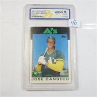 1986 Topps Jose Canseco Rookie Card