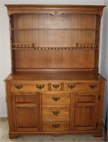 Tell City Maple Colonial Style Hutch