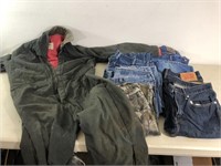 Lot of Vtg Mens Jeans & Jumpsuit Wrangler Levi