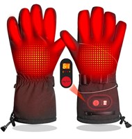 ($68) Heated Gloves for Men Women, Large