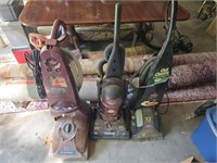 Lot of 3 vacuum and 2 carpet cleaners