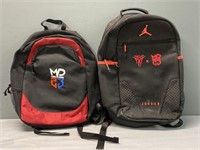 2 Air Jordan/MVP 23 Back Pack Lot