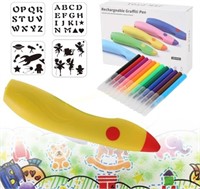 Kids Air Marker Sprayer  12 Colors Blow Pens
