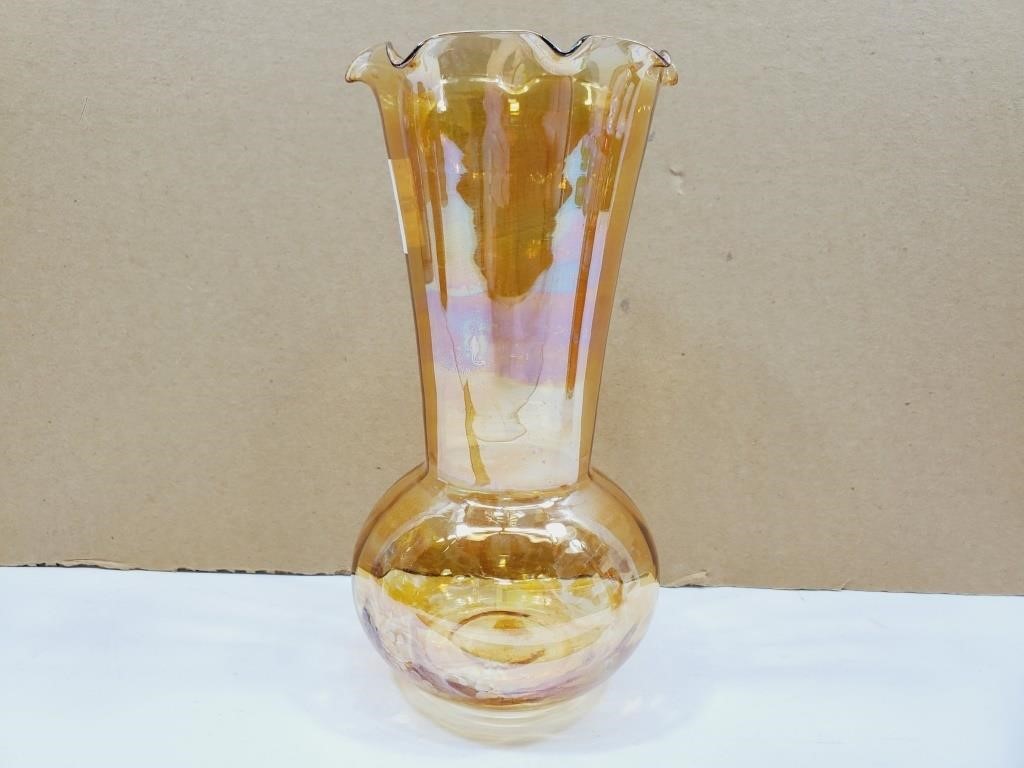 Iridescent Marigold Vase