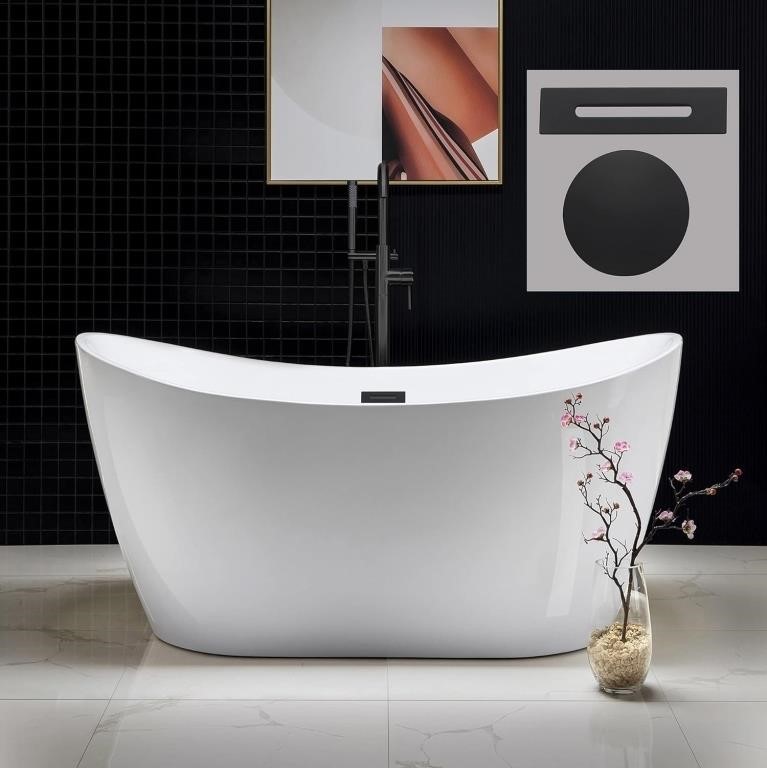 NEW* WOODBRIDGE 59" Acrylic Freestanding Bathtub