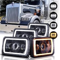 LEDMIRCY 4x6 Inch LED Lights High Low Sealed Beam