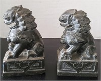 Hand Carved Soapstone Gargoyle Bookends