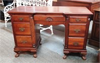 Mahogany Queen Anne Knee Whole Desk 31"h,47"w